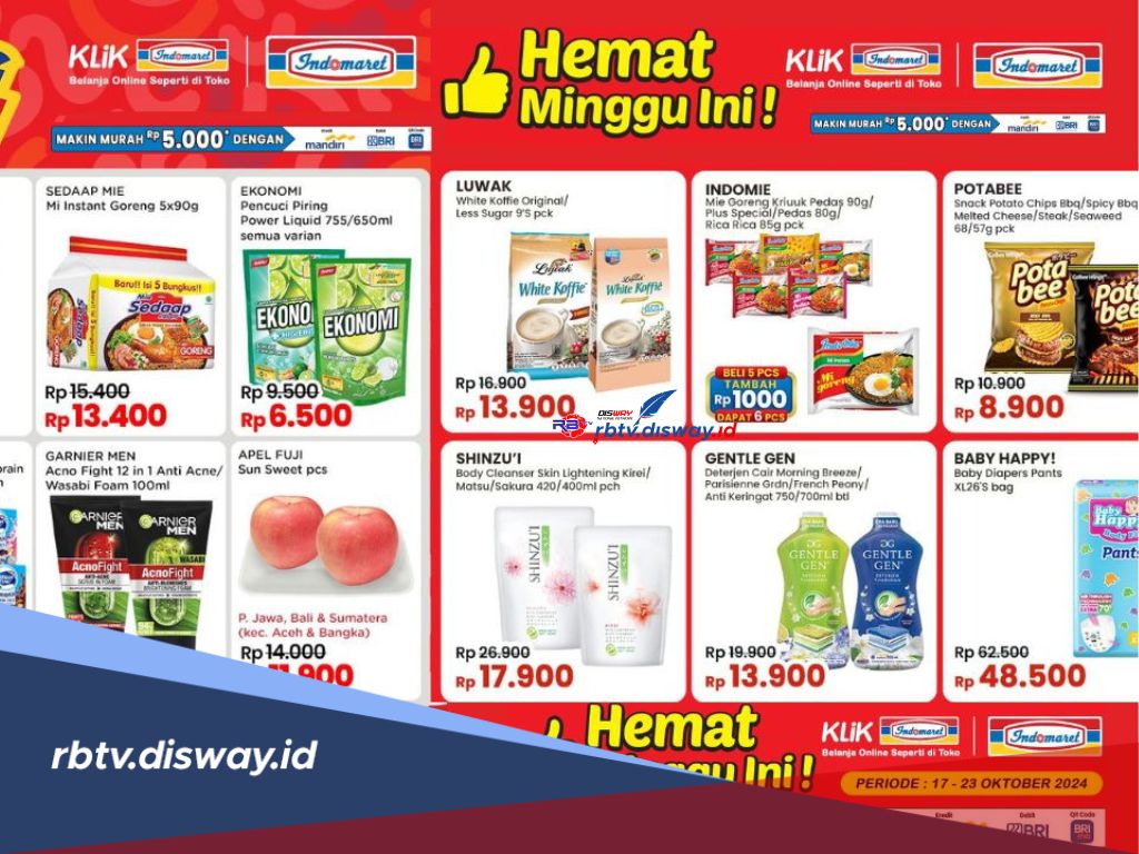 Super Hemat, Ini Daftar Promo Indomaret Hari Ini, 20 Oktober 2024