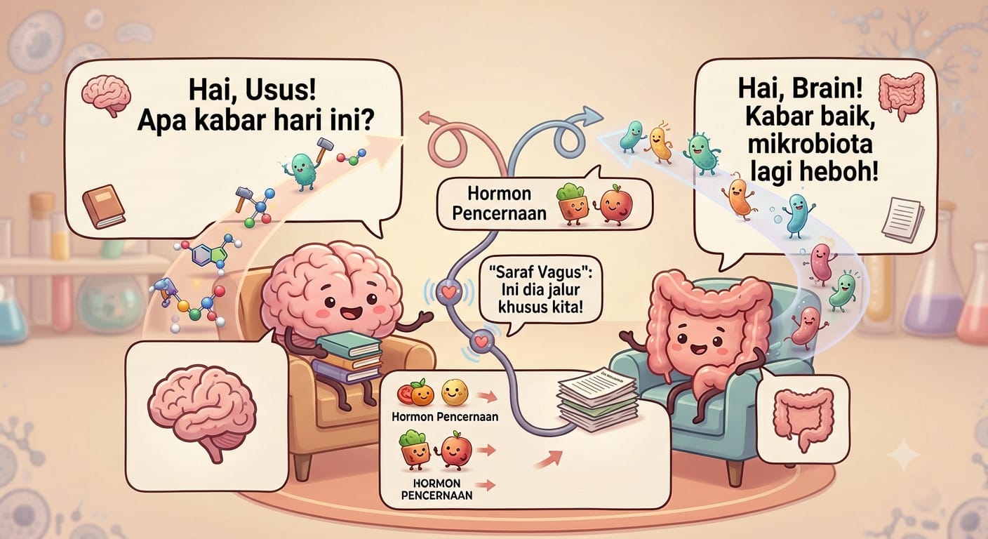 Gut-Brain Axis: Ternyata Usus dan Otak Saling Berkomunikasi