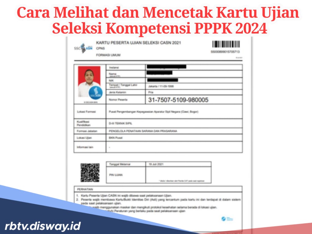 Cara Melihat dan Mencetak Kartu Ujian Seleksi Kompetensi PPPK 2024