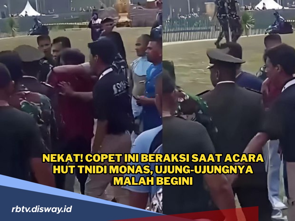 Entah Bernyali Besar atau Nekat, Copet Beraksi di Acara HUT TNI, Akhirnya Ditangkap Prajurit