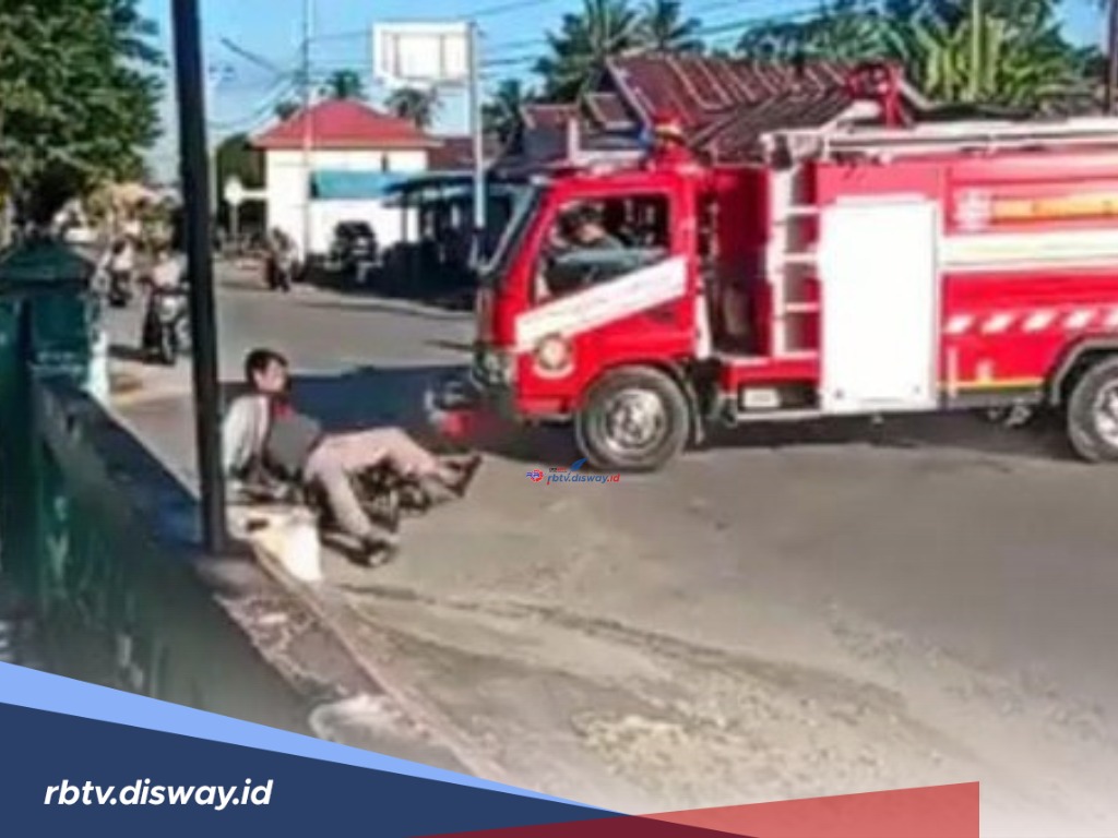 Mobil Damkar Tabrak Pemotor Saat ke TKP Kebakaran, Korban Ternyata Seorang Polisi