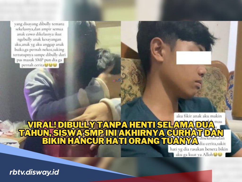 Curhatan Siswa SMP yang Dibully Selama Dua Tahun, Bikin Hancur Hati Orang Tuanya 