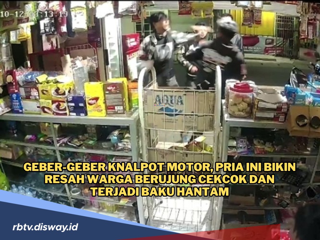 Geber-geber Knalpot Motor, Pria Ini Bikin Geram Warga hingga Berujung Baku Hantam