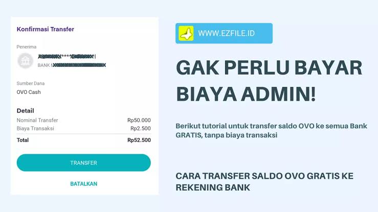 Pengguna E Wallet OVO, Begini Cara Agar Transaksi Antar Bank Gratis Biaya Admin, Jadi Lebih Irit