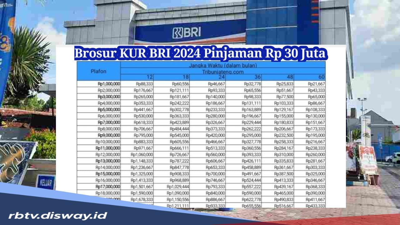 Brosur KUR BRI 2024 Pinjaman Rp 30 Juta untuk Pelaku UMKM, Syarat Minimal Usia 21 Tahun