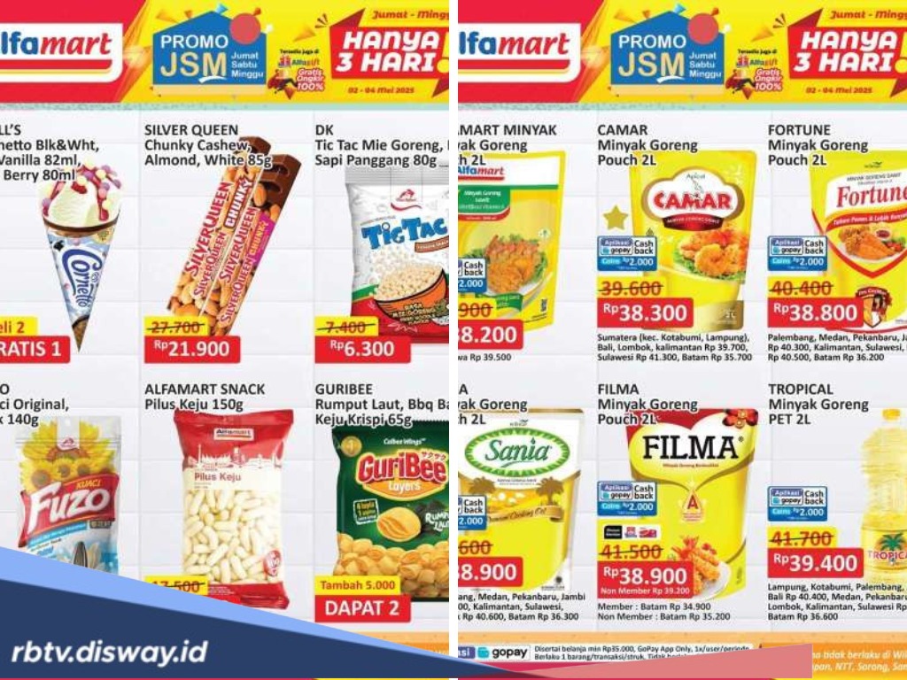 Promo JSM Alfamart 2–4 Mei 2025: Waktunya Borong Minyak Goreng hingga Deterjen