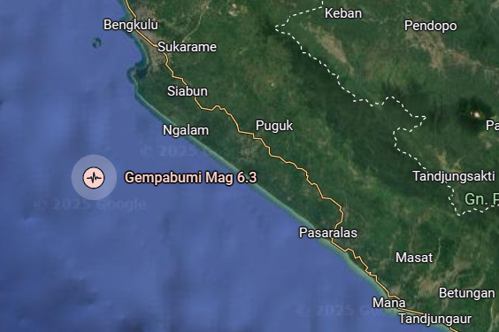 Gempabumi 6,3 SR Hari Ini Kejutkan Warga Kota Bengkulu, Rumah Bidan di Betungan Rusak Parah