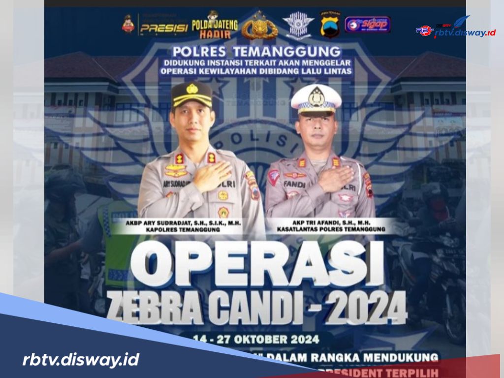 Warga Temanggung, Ini Titik Lokasi Razia Operasi Zebra Candi 2024, Ada Hadiah Bagi yang Tertib Lalu Lintas 