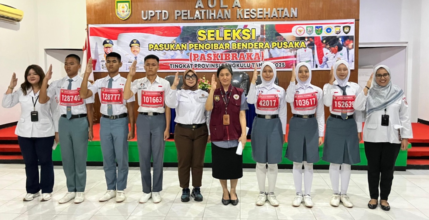 Seleksi Paskibraka 2025, Ini Daftar Nama Paskibraka Provinsi Bengkulu yang Ikuti Seleksi Nasional