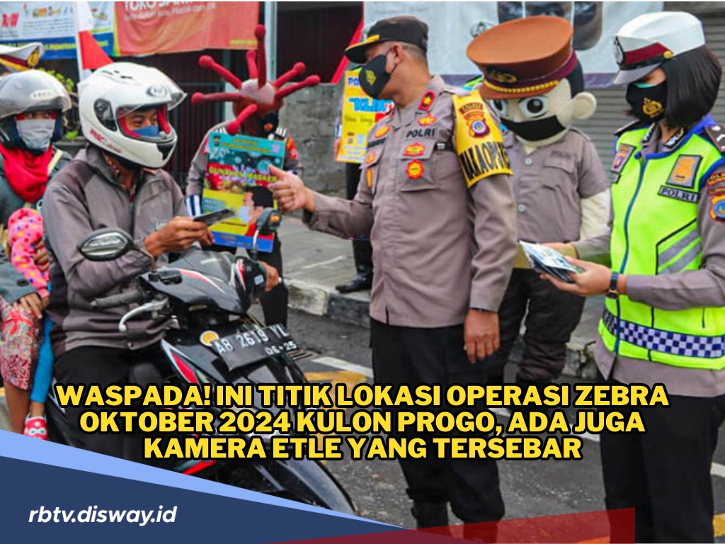 Ini Titik Lokasi Operasi Zebra Oktober 2024 di Kulon Progo, Ada Tilang Elektronik