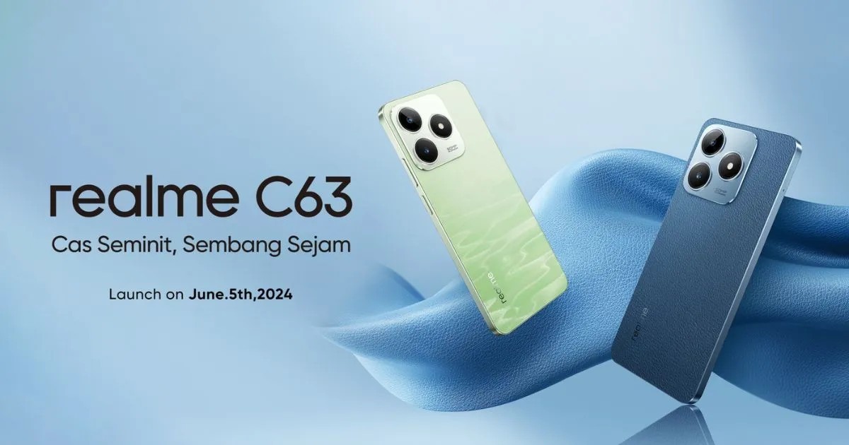 5 Juni 2024, Realme C63 Dijadwalkan Hadir di Pasar Indonesia, Ini Spesifikasinya