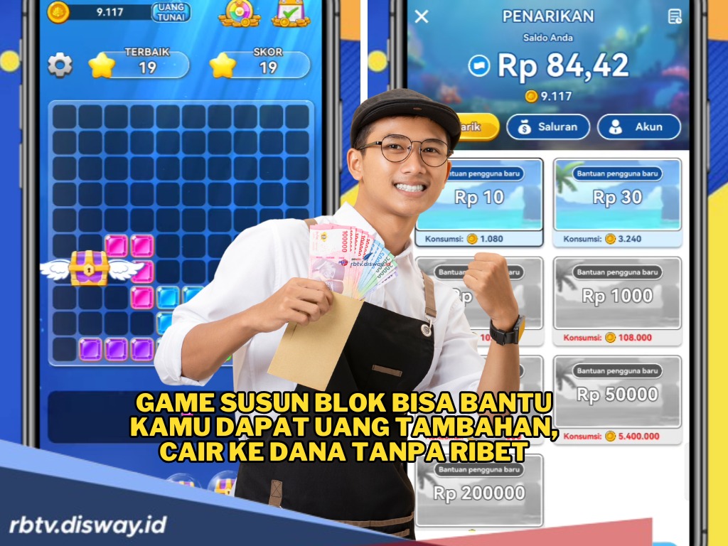 Game Susun Blok Bisa Bantu Kamu Dapat Uang Tambahan, Cair ke DANA Tanpa Ribet, Dijamin Legit!