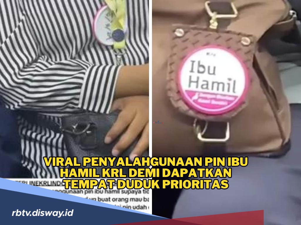 Duh, Penumpang KRL Ini Pakai Pin Ibu Hamil, Padahal Sudah Lewat Tanggal HPL