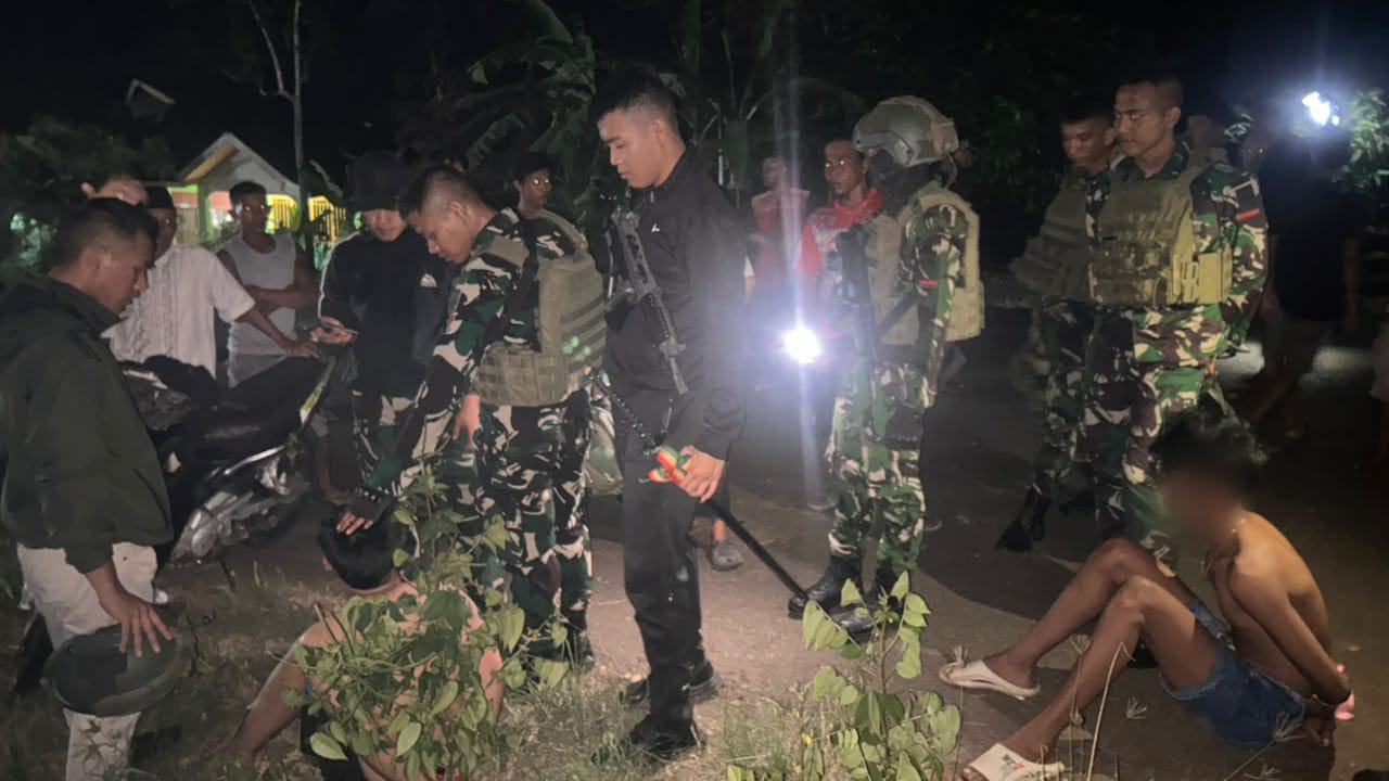 Aksi Nekat Geng Motor di Seluma, Lempar Botol ke Prajurit TNI yang Sedang Patroli