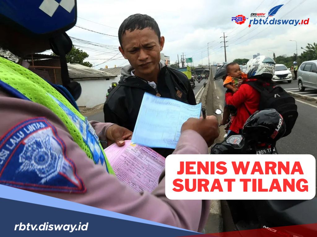 Ada 5 Jenis Warna Surat Tilang yang Berlaku di Indonesia, Punya Arti yang Berbeda