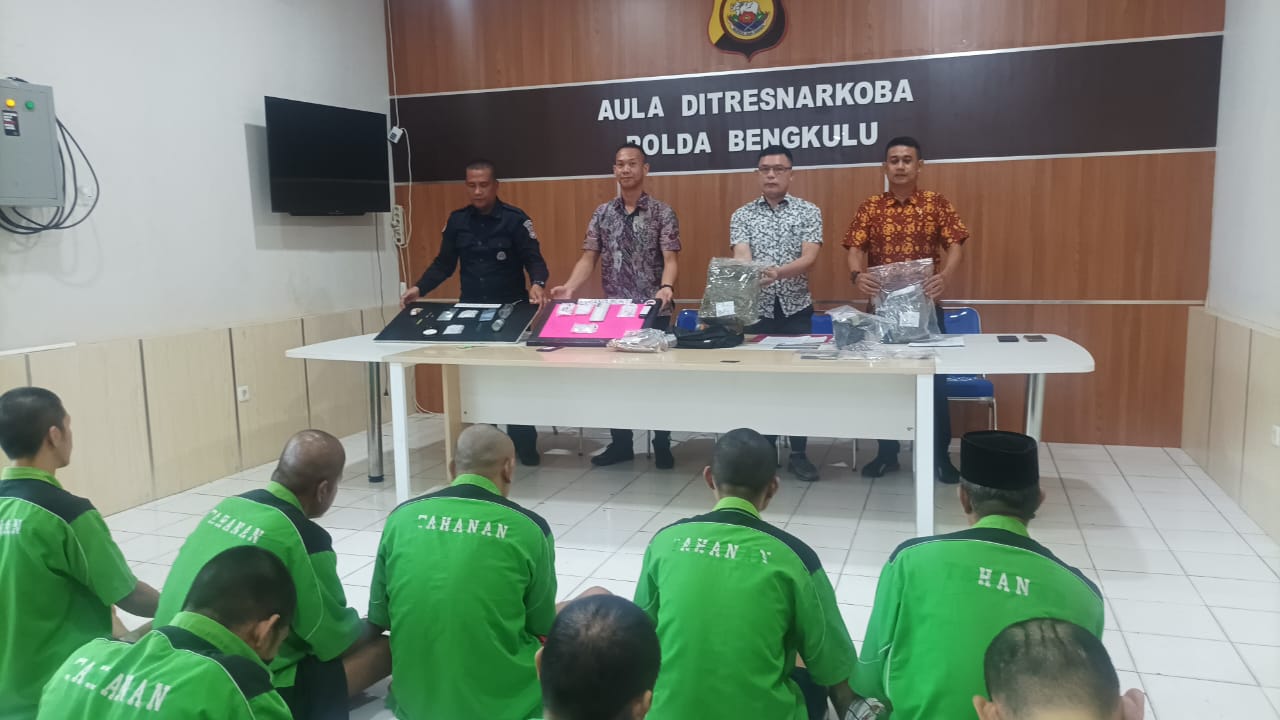 Polda Bengkulu Tangkap 12 Tersangka Narkoba Jaringan Lintas Provinsi