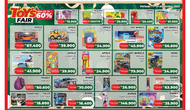 Toys Fair Kado Natal, Alfamidi Sediakan Diskon hingga 60% Pada 1-15 Desember