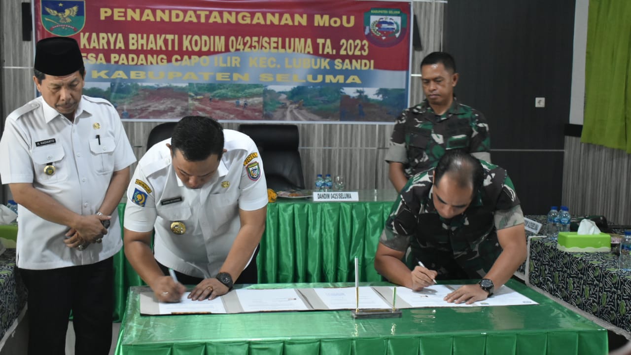 Tahun Ini Jalan Padang Capo Dibangun. Pemkab Seluma Gandeng TNI