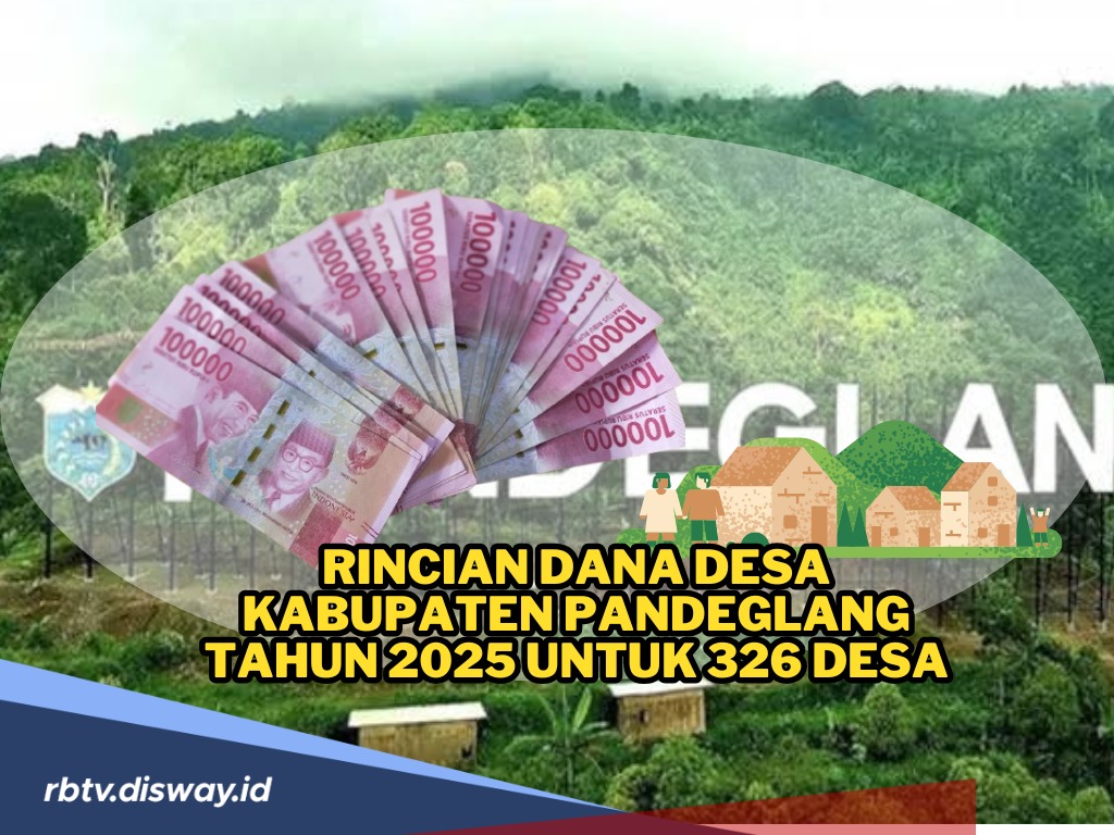 Rincian Dana Desa Kabupaten Pandeglang Tahun 2025 untuk 326 Desa, Simak Berapa Pembagian di Desamu