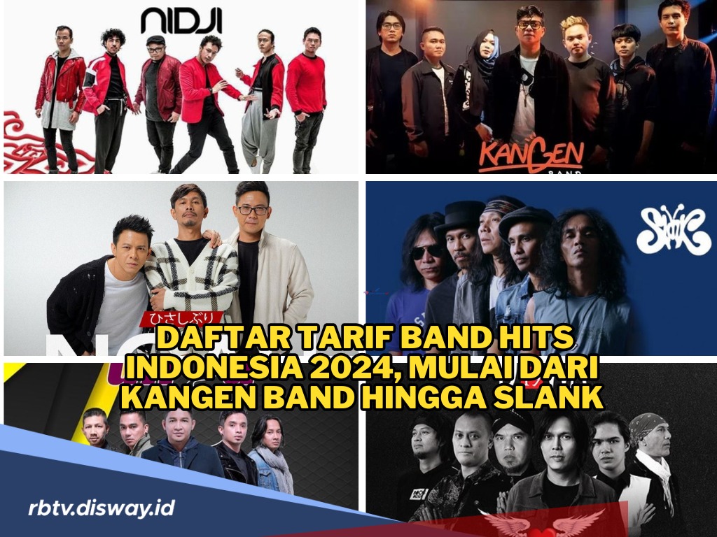 Makin Legend Makin Hits! Ini Daftar Tarif Band Indonesia 2024, dari Kangen Band hingga Slank