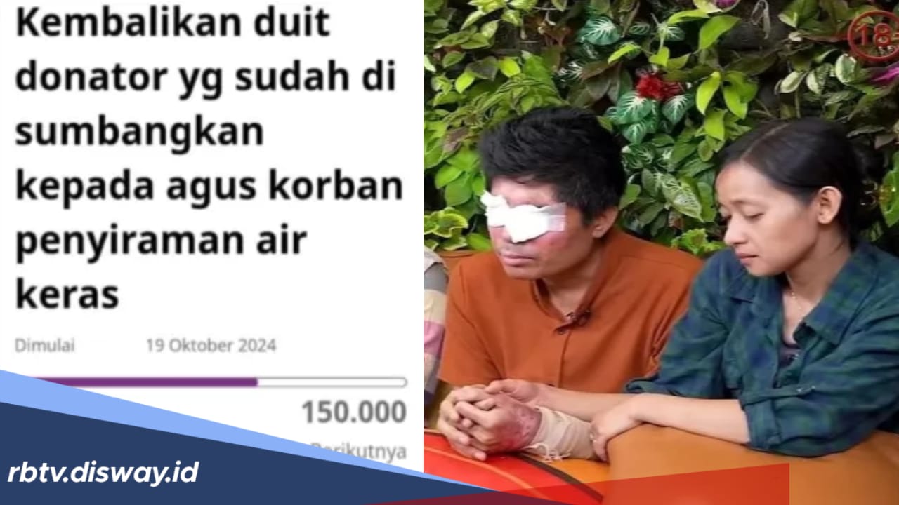 70 Ribu Donatur Tanda Tangan Petisi, Minta Agus Salim Korban Penyiraman Air Keras Kembalikan Uang Donasi