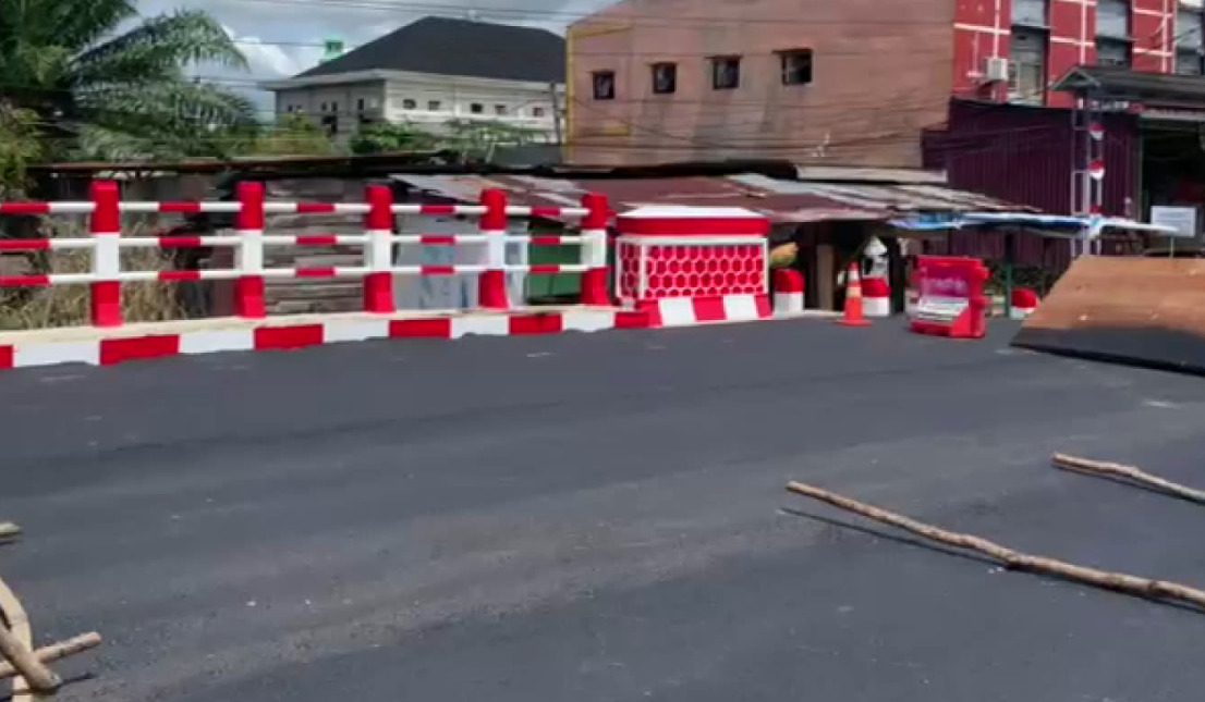 Jembatan Kebun Tebeng Siap Diresmikan, Dinamai Jembatan Air Cugung Patil