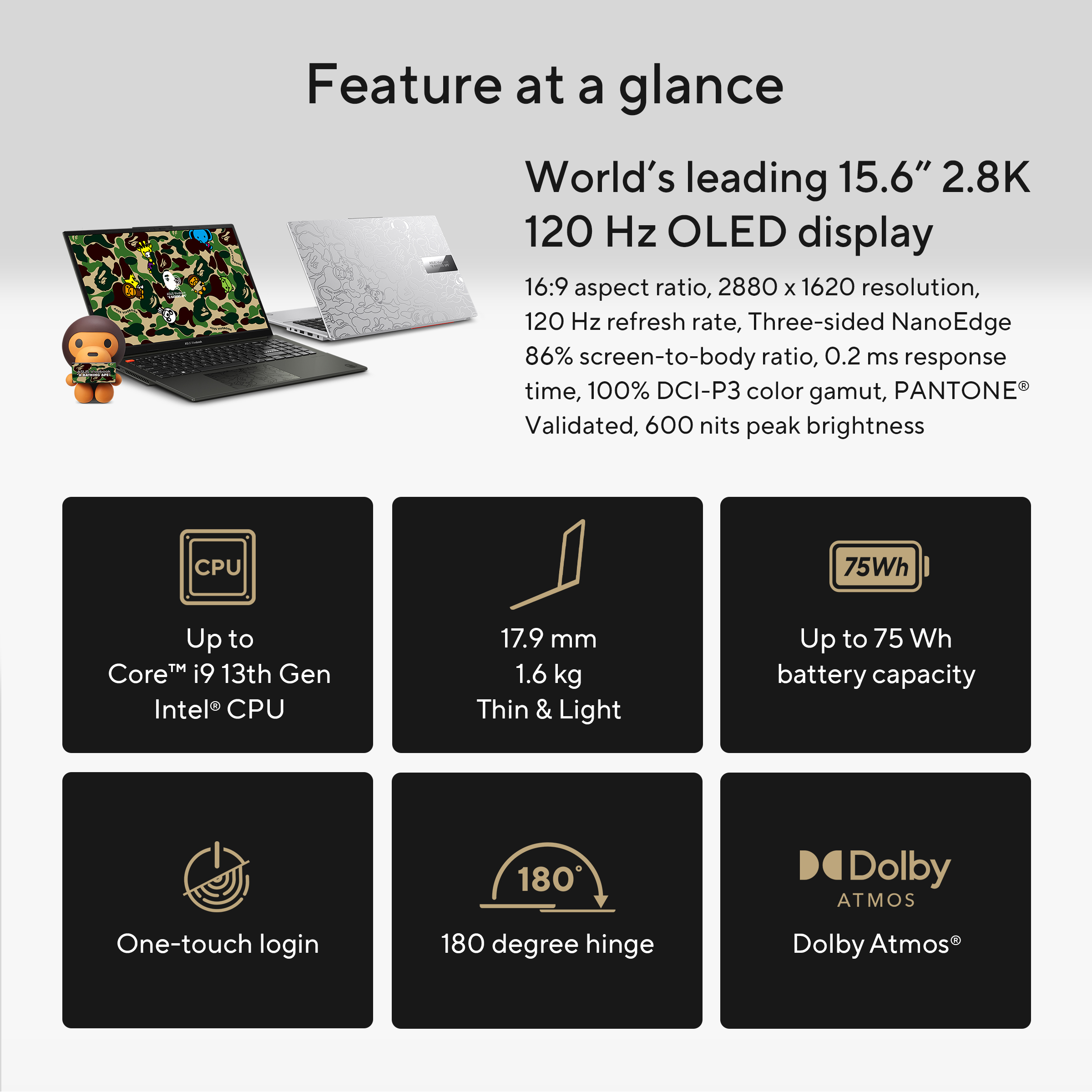 Asus Vivobook S 15 OLED BAPE Edition K5504, Laptop yang Dengan Spesifikasi Kelas Atas   