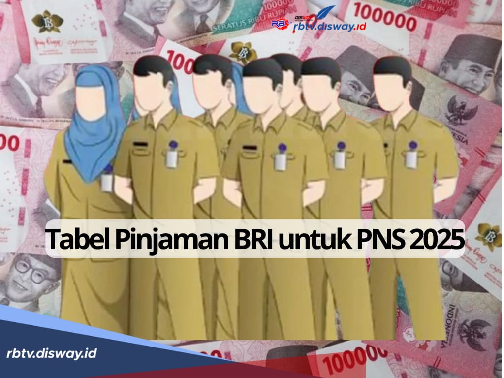 Tabel Pinjaman BRI untuk PNS Tahun 2025 Plafon Rp 50 Juta, Segini Cicilan dan Lama Tenor