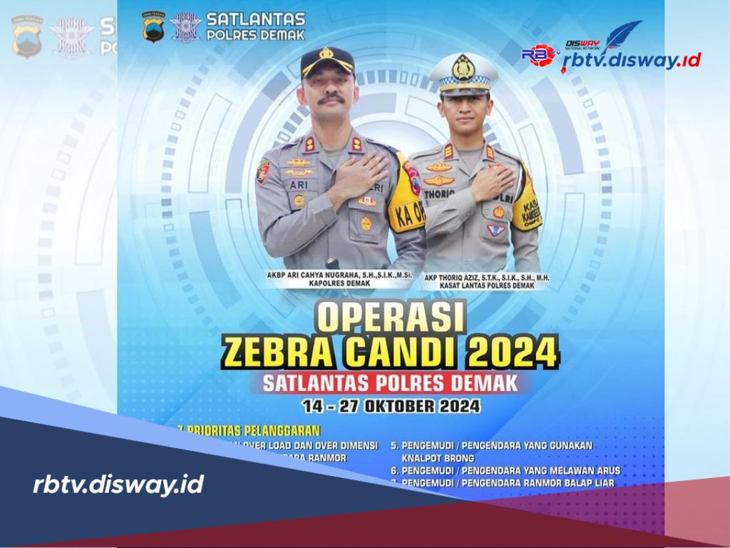 Ada 7 Prioritas Pelanggaran, Ini Titik Lokasi Razia Operasi Zebra Candi 2024 di Demak