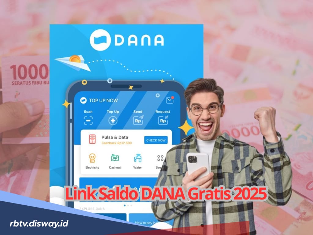 Ada Link Saldo DANA Gratis 2025 terbaru, Klaim Segera Rp 275 Ribu Sebelum Kehabisan Kuota