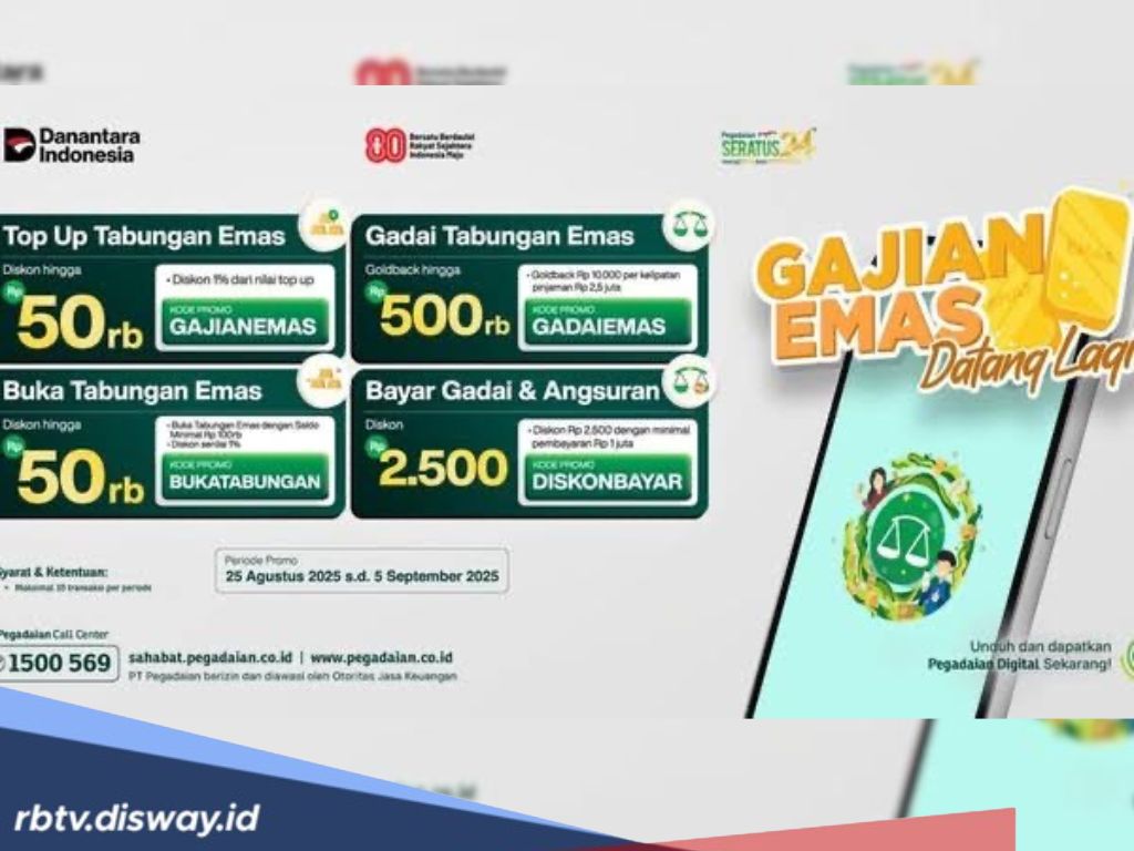 Bikin Untung, Ini Ragam Promo Gajian Emas Pegadaian 2025 
