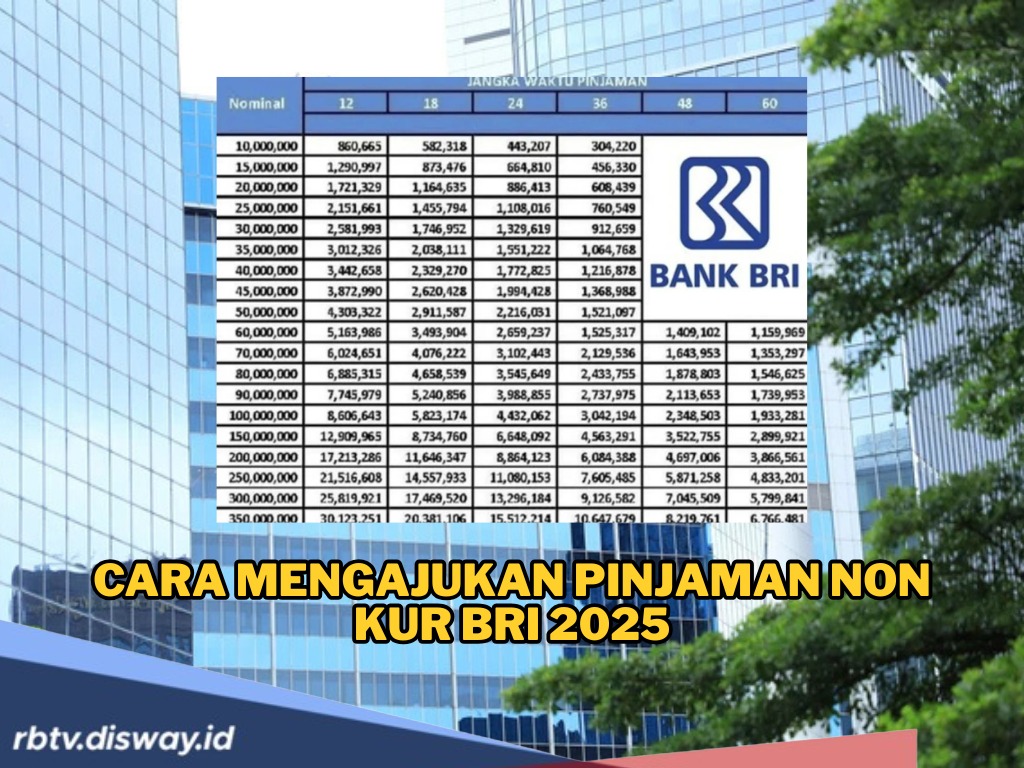 Cara Mengajukan Pinjaman Non KUR BRI 2025, cek Jenis, Syarat dan Proses yang Harus Kamu Tahu