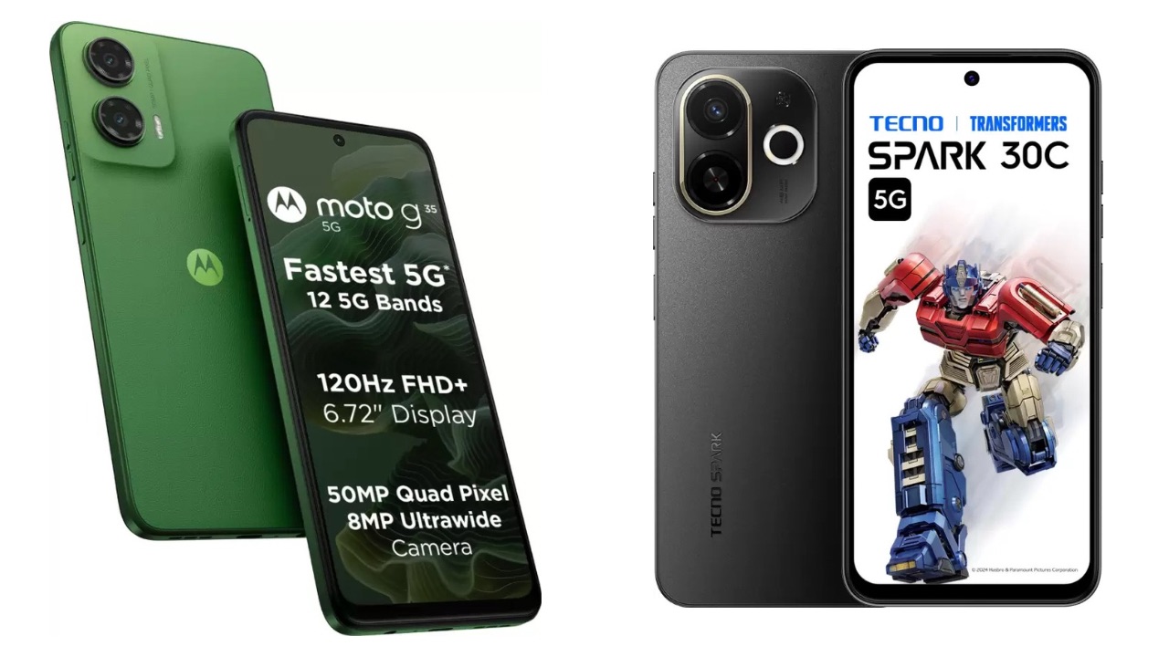 Mana yang Lebih Menarik, Moto G35 5G Vs Tecno Spark 30C, Cek Spesifikasinya Berikut 