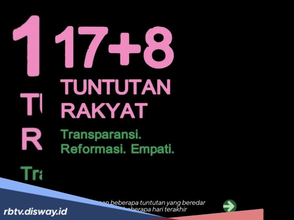 Ini Isi Tuntutan Rakyat 17+8 yang Viral di Sosial Media