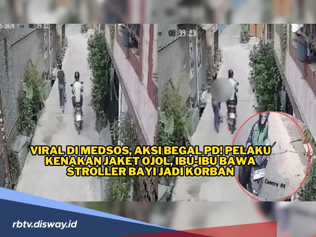 Waspada! Pelaku Begal Payudara Beraksi Pakai Jaket Ojol, Ibu-ibu Bawa Stroller Bayi Jadi Korban