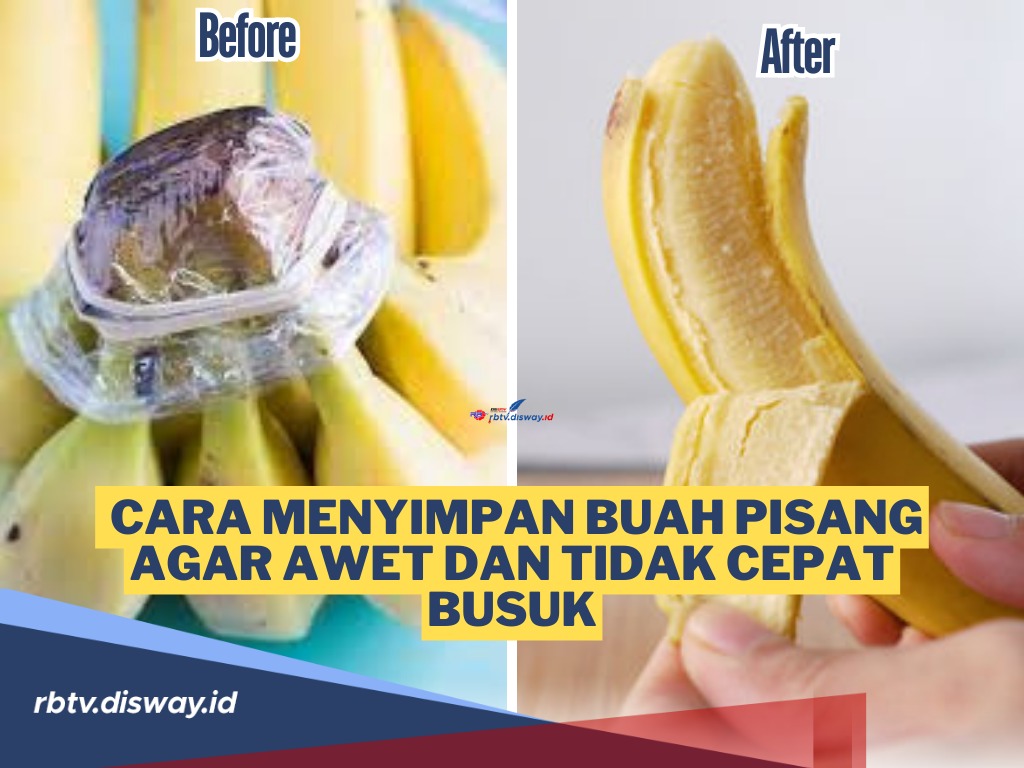 Cara menyimpan buah pisang agar tidak cepat busuk