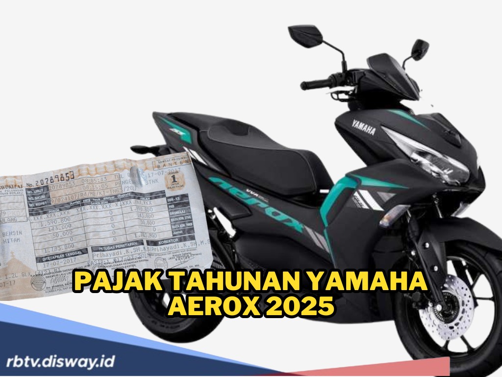 Segini Besaran Pajak Tahunan Yamaha Aerox 2025, Jika Telat Bayar Ada Denda