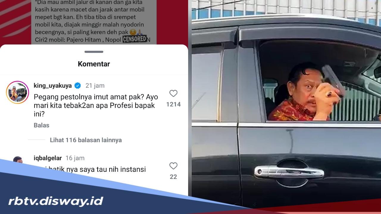 Viral, Sopir Pajero Pamer Pistol Usai Serempet Mobil Lain di Jaksel, Ini Identitas Sang Sopir