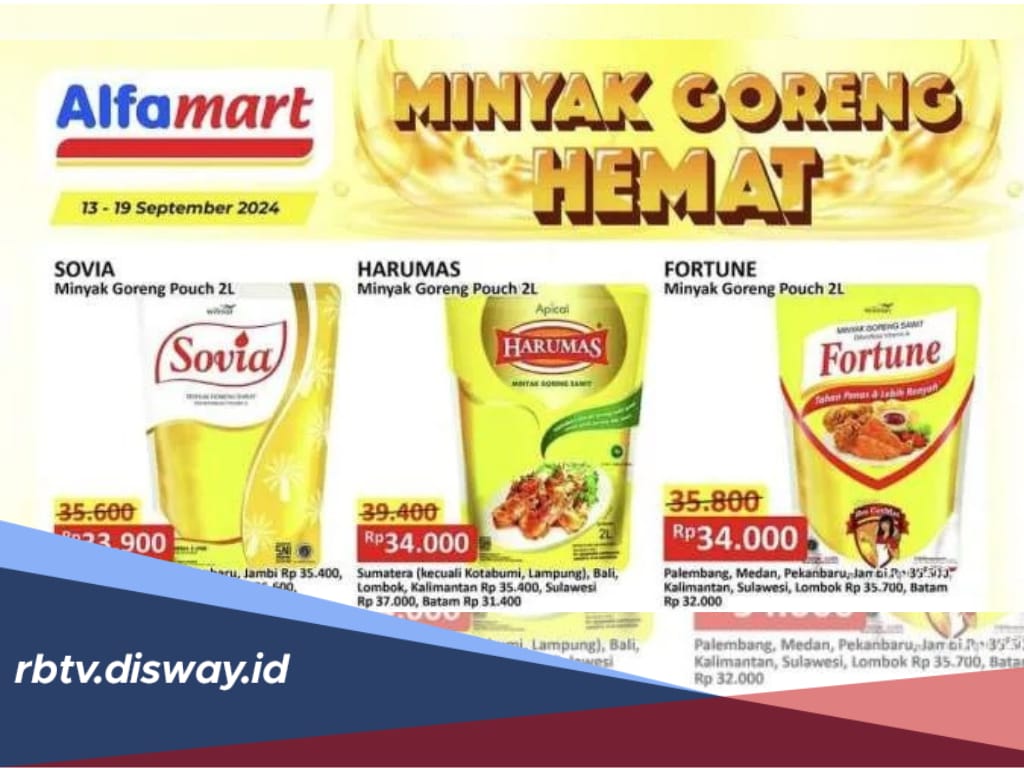 Cek Harganya di Sini,Ada Promo Minyak Goreng Alfamart 14-19 September 2024 Semua Merek