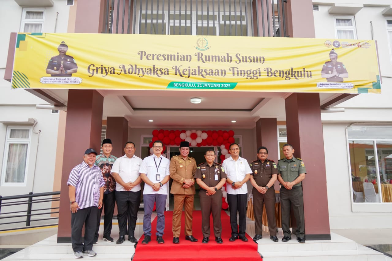 Kajati Bengkulu Syaifudin Tagamal Resmikan Rusun Griya Adhyaksa