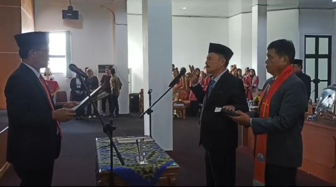 Marlon Purba Dilantik Sebagai PAW Anggota DPRD Bengkulu Tengah