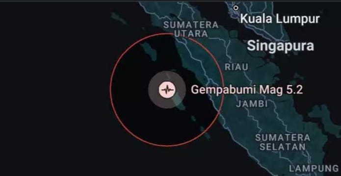 Gempa Kembali Mengguncang Nias, Kamis Dini Hari Magnitudo 5,2 