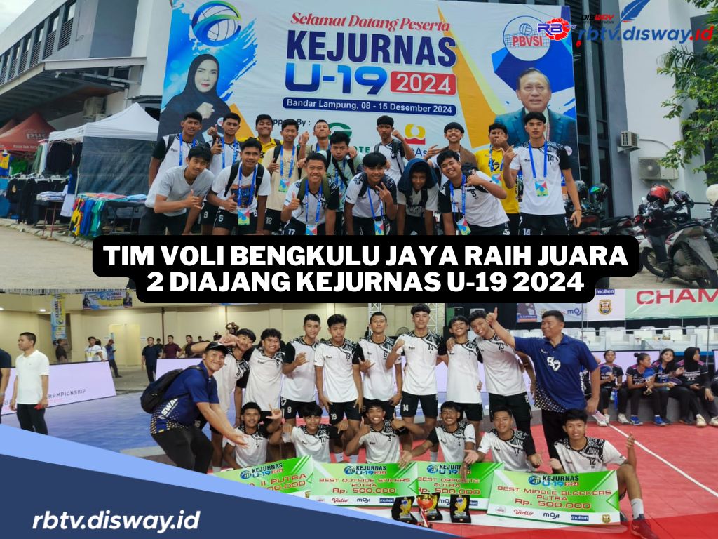 Membanggakan! Tim Voli Bengkulu Jaya Raih Juara 2 di Kejurnas Voli U-19 2024 