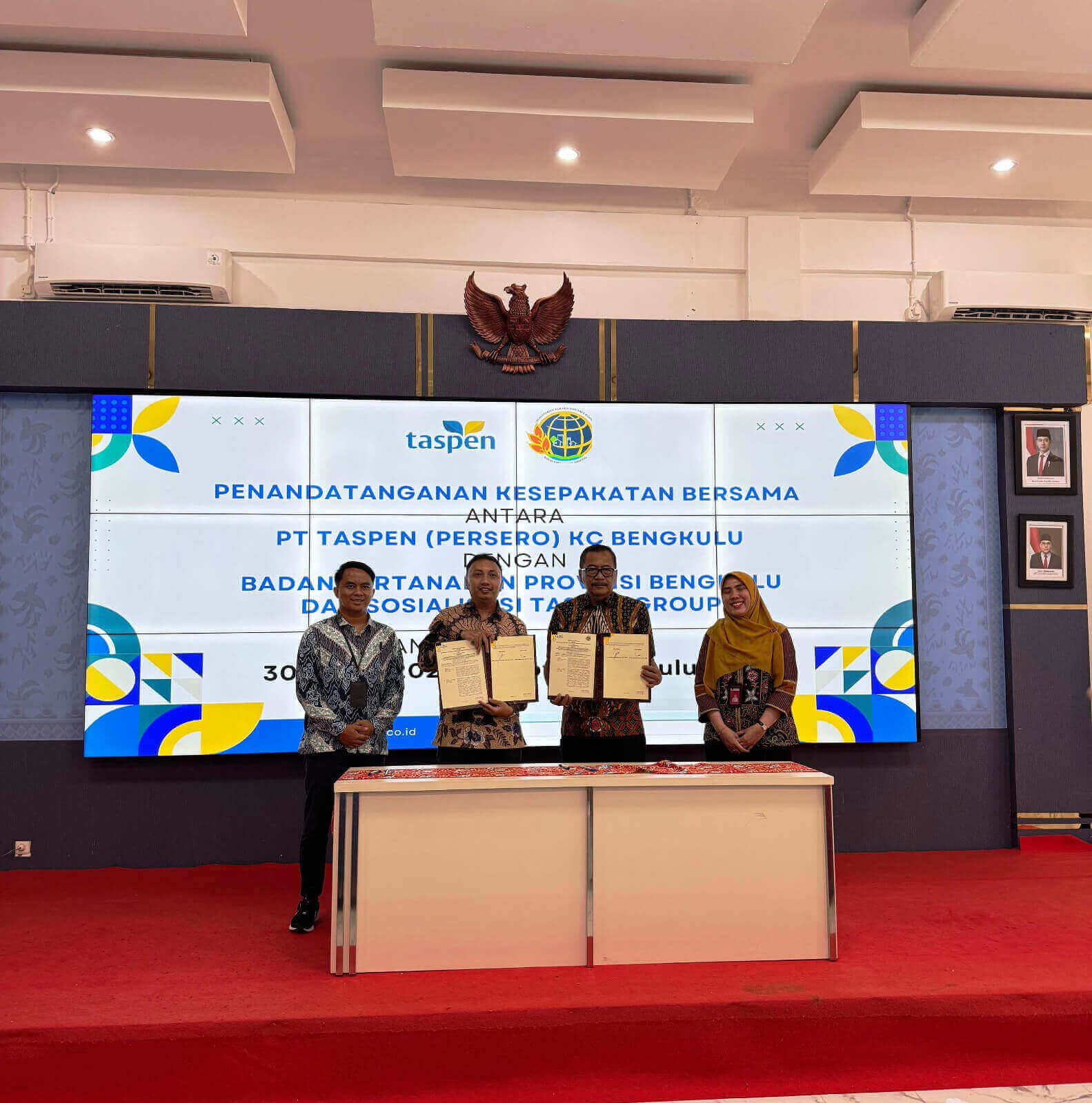 TASPEN dan Kanwil BPN Provinsi Bengkulu Sepakat Kerjasama Tingkatkan Layanan dan Program 