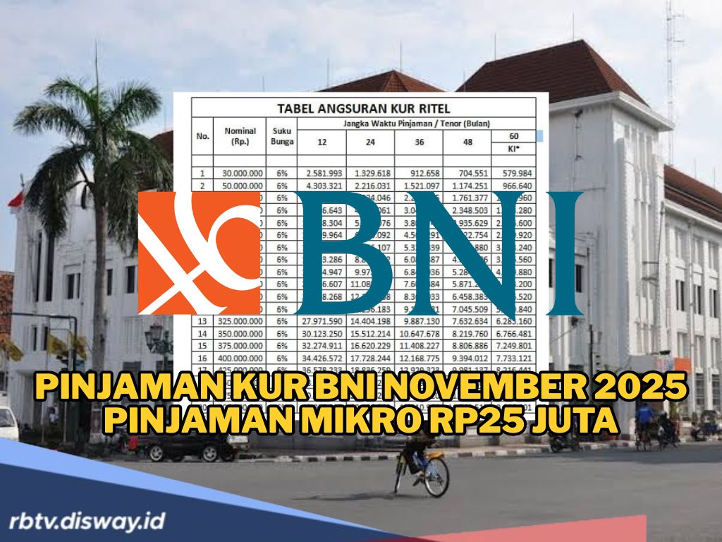 Pinjaman KUR BNI November 2025 Jenis Pinjaman Mikro Rp25 Juta, Wujudkan Usaha Mandiri Makin Melejit