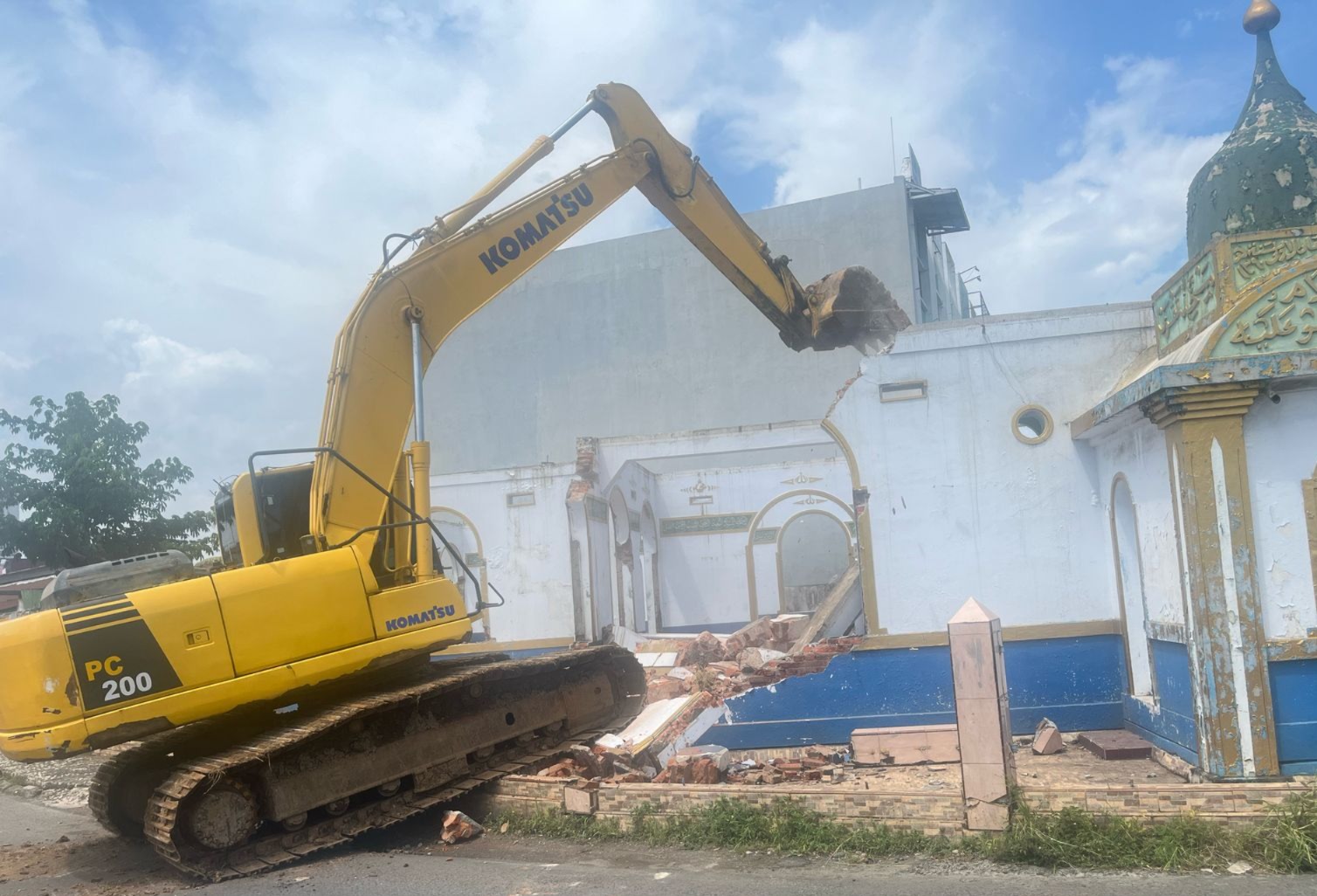 Pemkot Bengkulu Sulap Lahan Eks Masjid At Taqwa di Simpang Padang Harapan Menjadi Taman