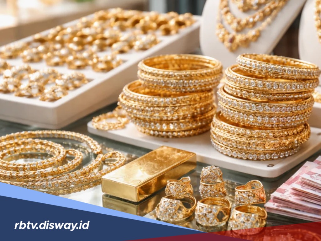 Harga Emas Perhiasan Hari Ini Sabtu 31 Januari 2026 Mulai Turun