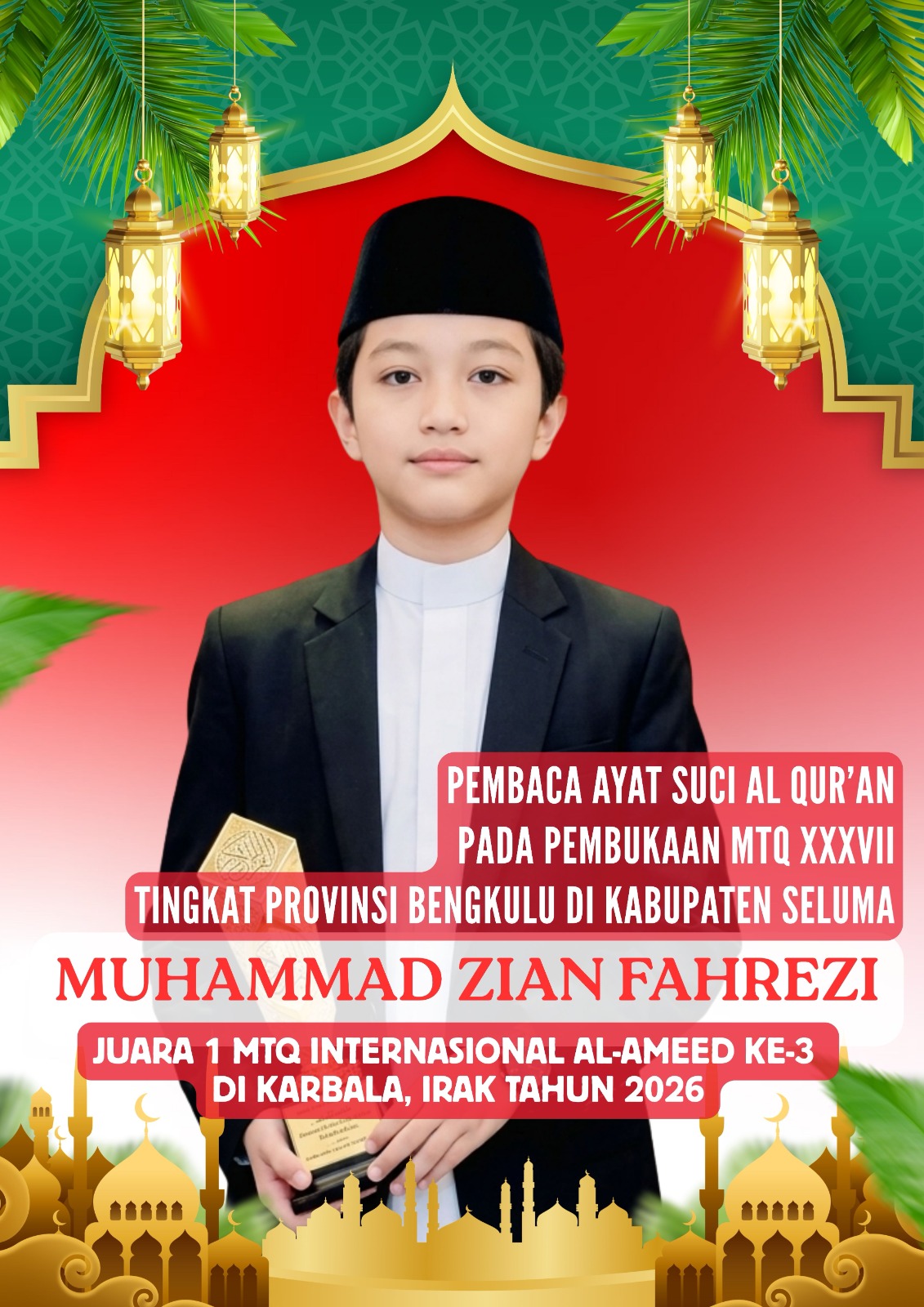 Mari Ramaikan Pembukaan MTQ Provinsi Bengkulu di Kabupaten Seluma, Juara MTQ Internasional Bakal Hadir