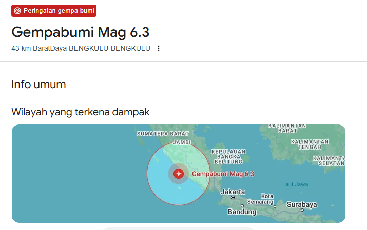 Bengkulu Diguncang Gempa Besar Sampai Ada Rumah Roboh, Gempa Megathrust Ancam Indonesia
