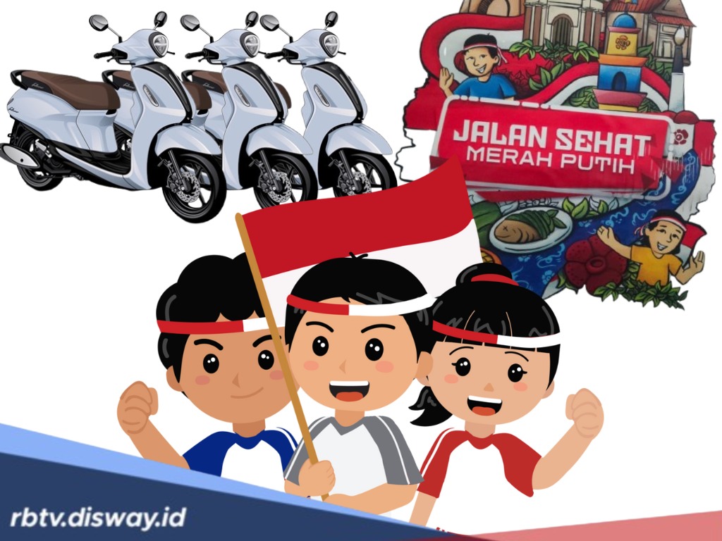  Selain 2 Tiket Umroh Gratis, Peserta Jalan Sehat Merah Putih Berpeluang Bawa Pulang Sepeda Motor